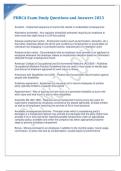PHRCA Exam Study Questions and Answers 2023