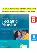 TEST BANK For Davis Advantage for Pediatric Nursing&colon; Critical Components of Nursing Care&comma; 3rd Edition by Kathryn Rudd&comma; All Chapters 1 - 22&comma; Complete Newest Version