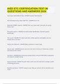 IAED ETC CERTIFICATION TEST &vert;56 QUESTIONS AND ANSWERS 2024