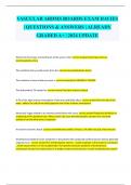 VASCULAR ARDMS BOARDS DAVIES EXAM &vert; QUESTIONS & ANSWERS &vert;  ALREADY GRADED A&plus; &vert; 2024 UPDATE