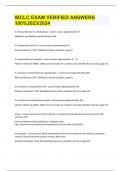 IBCLC EXAM VERIFIED ANSWERS 100&percnt;2023&sol;2024