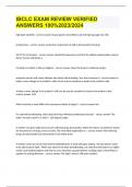 IBCLC EXAM REVIEW VERIFIED ANSWERS 100&percnt;2023&sol;2024
