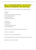 IBCLC EXAM MATERNAL PATHOLOGY VERIFIED ANSWERS 100&percnt;2023&sol;2024