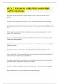 IBCLC EXAM &num;1 VERIFIED ANSWERS 100&percnt;2023&sol;2024