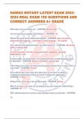 HAWAII NOTARY LATEST EXAM 2023-2024 REAL EXAM 150 QUESTIONS AND CORRECT ANSWERS A&plus; GRADE