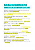 Kyle Epic CLN &vert;QUESTIONS AND ANSWERS&vert;ALREADYGRADEDA&plus;&vert;2024