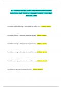 DCF Certification Test - Rules and Regulations for Facilities &vert;QUESTIONS AND ANSWERS &vert; ALREADY PASSED &vert; VERIFIED & UPDATED &vert; 2024