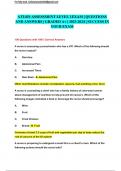 ATI-RN ASSESSMENT LEVEL 1EXAM &vert; QUESTIONS  AND ANSWERS &vert; GRADED A&plus; &vert; 2023-2024 &vert; SUCCESS IN  YOUR EXAM  