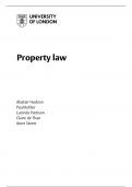 PROPERTY  LAW : UNIVERSITY OF LONDON