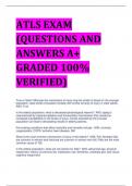 ATLS EXAM (QUESTIONS AND ANSWERS A+ GRADED 100% VERIFIED)