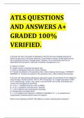 ATLS QUESTIONS AND ANSWERS A+ GRADED 100% VERIFIED.