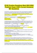 CPJE Practice Questions With Answers Predictor Exam (100% Correct ) 90+ Questions 2023/2024