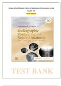 Test Bank for Bontragers Textbook of Radiographic Positioning and Related Anatomy 10th Edition by Lampignano||ISBN NO:10,0323653677||ISBN NO:13,978-0323653671||All Chapters||Complete Guide A+