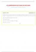 &lpar;180&plus; QUESTIONS AND ANSWERS&rpar; LATEST ATI COMPREHENSIVE EXIT EXAM 2023 WITH NGN