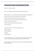 Personal Trainer Certification 96 Exam Questions And Answers