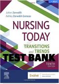 NURSING TODAY&semi; TRANSITION AND TRENDS 10TH EDITION ZERWEKH TEST BANK