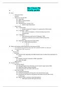 Bio Chem PA Study guide 
