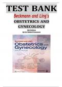 NEW TEST BANK Beckmann and Ling's OBSTETRICS AND GYNECOLOGY By Dr. Robert Casanova 8th Edition Complete Guide Section 1- 6