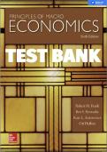 PRINCIPLE OF MACROECONOMICS 6TH EDITION ROBERT H. FRANK & BEN BERNANKE TEST BANK