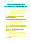 CBCS CERTIFICATION STUDY  QUESTIONS AND ANSWERS 2023-2024
