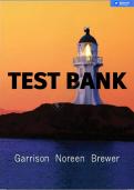 MANAGERIAL ACCOUNTING 12TH EDITION GARRISON, NOREEN & BREWER TEST BANK
