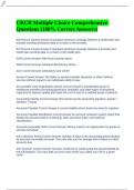 CRCR Multiple Choice Comprehensive Questions &lpar;100&percnt; Correct Answers