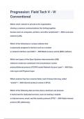 Progression&colon; Field Tech V - VI Conventional Questions & Answers 2023&lpar;A&plus;GRADED 100&percnt;VERIFIED&rpar;