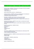 FNDH 631 Exam 1 Solved 100&percnt; Correct 2023