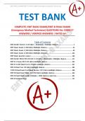 COMPLETE; EMT BASIC EXAMS/EMT-B FINAL EXAMS (Emergency Medical Technician) QUESTIONS ALL CORRECT ANSWERS / VERIFIED ANSWERS | RATED A+