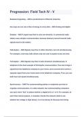 Progression&colon; Field Tech IV - V Questions & Answers 2023&lpar;A&plus;GRADED 100&percnt;VERIFIED&rpar;