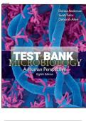 TEST BANK for Nester's Microbiology: A Human Perspective 10th Edition by Denise Anderson, Sarah Salm, Mira Beins and Eugene Nester. All Chapters 1-30. (Complete Download) 1084 Pages