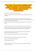 AMLS POST TEST &lpar;LATEST VERSIONS &rpar;2023- 2024 REAL EXAM 150 QUESTIONS AND  CORRECT ANSWERS &sol;ADVANCED MEDICAL  LIFE SUPPORT&comma; AMLS PRETEST  EXAM&lpar;GRADE A&rpar;