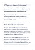 CITI social and behavioral research Questions & Answers 2023&lpar;A&plus;GRADED 100&percnt;VERIFIED&rpar;