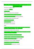 NR 341 CMS&sol;SMS&sol;WHMS Final Exam &lpar;1-4&rpar; Complete test