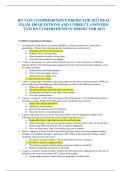 RN VATI COMPREHENSIVE PREDICTOR 2023 REAL  EXAM 180 QUESTIONS AND CORRECT ANSWERS&sol;  VATI RN COMPREHENSIVE PREDICTOR 2023