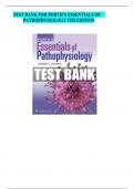 Test Bank Porth's Essentials of Pathophysiology 5th Edition by Tommie L Norris All chapters | Complete Guide