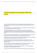  Cbt 222 questions and answers latest top score.
