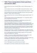 100&percnt; Texas Jurisprudence Exam questions and answers 2023&period;