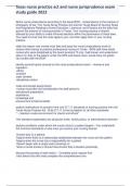 Texas nurse practice act and nurse jurisprudence exam study guide 2023&period;