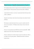 Rasmussen Health Assessment Exam 1 &vert; Questions with 100&percnt; Correct Answers &vert; Latest Update 2024 &vert; Verified