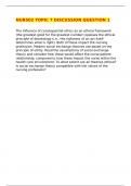 NUR502 TOPIC 7 DISCUSSION QUESTION 2 CORRECTLY ANSWERED &sol;LATEST UPDATE VERSION&sol; GRADED A&plus;
