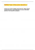 NUR502 TOPIC 6 DISCUSSION QUESTION 2 CORRECTLY ANSWERED &sol;LATEST UPDATE VERSION&sol; GRADED A&plus;