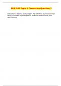 NUR502 TOPIC 5 DISCUSSION QUESTION 2 CORRECTLY ANSWERED &sol;LATEST UPDATE VERSION&sol; GRADED A&plus;