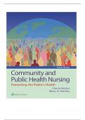 COMMUNITY AND PUBLIC HEALTH NURSING, PROMOTING  THE PUBLIC’S HEALTH 10TH EDITION (9781975123048) BY CHERIE RECTOR & MARY JO STANLEY COMPLETE TEST  BANK (CHAPTERS 1-30)