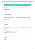 PMHNP Mock Board Review &lpar;Fitzgerald&rpar; &vert; Questions with 100&percnt; Correct Answers &vert; Latest Update 2024 &vert; Verified