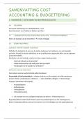 Samenvatting Cost accounting & budgettering - KMO-management
