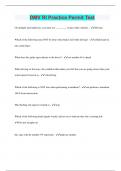 DMV RI Practice Permit Test &vert; Questions with 100&percnt; Correct Answers &vert; Latest Update 2024 &vert; Verified