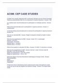 ACSM CEP CASE STUDIES QUESTIONS AND ANSWERS