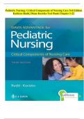 TEST BANK Davis Advantage for Pediatric Nursing Critical Components of Nursing Care 3rd Edition By Rudd, Kocisko |Complete Guide Chapter 1-22| All Chapters Covered