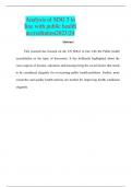 Analysis of SDG 3 in line with public health accreditation2023&sol;24